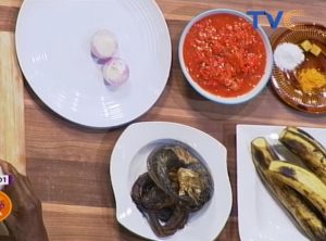 Something Light for your taste buds --- "Boiled Plantain and Fish Sauce."