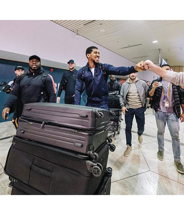 Anthony Joshua arrives Saudi Arabia ahead of his match with Andy Ruiz