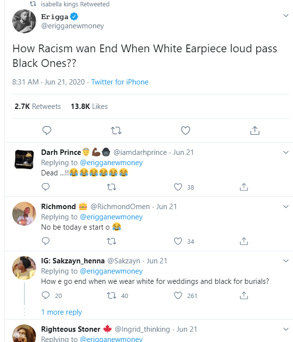 A impressive discovery by Music artiste, Erriga